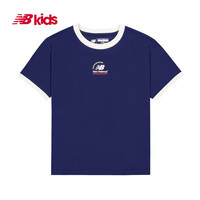  BALANCE4-14岁男女儿童夏季款创意圆领短袖T恤 藏青 130 身型130cm