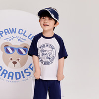 PawinPaw【限时特价2.0】卡通小熊童装2024年夏季新款男女童短袖T