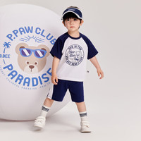 PawinPaw【限时特价2.0】卡通小熊童装2024年夏季男女童短袖T Navy藏青色/59 130 cm