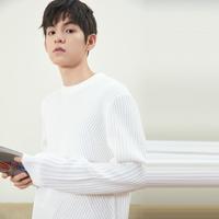 【保暖御寒】圆领绞花套头男士毛衣时尚休闲针织毛衫内搭男式毛衣