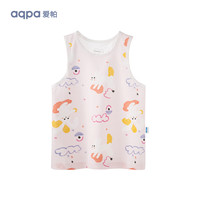 aqpa夏款男女宝宝超酷背心无袖薄款上衣纯棉儿童坎肩婴儿背心 萌兔奇缘 120cm