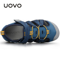 UOVO童鞋2025夏季儿童凉鞋包头运动凉鞋中小童透气男女童鞋子 军蓝 27码