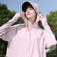 华婷露（Huatinglu）冰丝防晒衣女2025年夏季户外防紫外线薄款透气短款骑车防晒服 湖茶绿 UPF50+ 均码 （80-140斤）