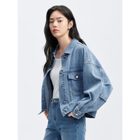 太平鸟女装短外套牛仔女秋装宽松时尚ins上衣