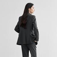 【气质通勤西装套装女】春秋新气质简约西服外套西装长裤阔腿裤