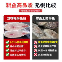 龙味福舟山东海带鱼段 大号三去带鱼新鲜冷冻深海小眼带鱼特级刀鱼 【三指宽】带鱼中段3斤 500g*3