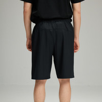 NBA-球队文化系列联盟休闲夏季运动裤男五分短裤子 联盟/黑 M