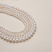 大溪地月华淡水珍珠项链白色圆形极强光珍珠珠链 【5.5-6mm】43cm