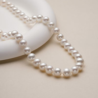 大溪地月华淡水珍珠项链白色圆形极强光珍珠珠链 【6.3-7.3mm】43cm