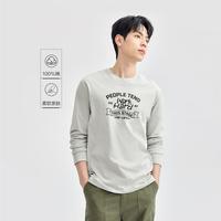 GIORDANO/佐丹奴 纯棉 男士长袖T恤