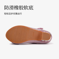泰兰尼斯宴会鞋春新款简约轻奢公主皮鞋优雅高贵中跟女童玛丽珍鞋   内长21cm