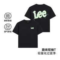 李 Lee夏季童装男童短袖T恤透气纯棉女童半袖中大童T恤儿童衣服