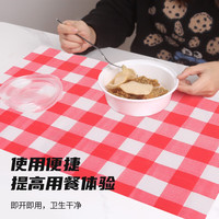 糜岚外卖一次性桌布石头布加厚家用塑料长方形桌布防水防油一次性台布 外卖用石头布1张(颜色)