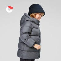 保姆鹅 儿童羽绒服宝宝中长款加厚冬季外套防风保暖白鸭绒冬装 石榴粉 150