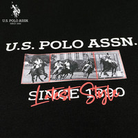美国马球协会 U.S. POLO ASSN.短袖男夏季保罗t恤男休闲圆领男士T恤衣服男装 TXP1314 (建议100斤-110斤)