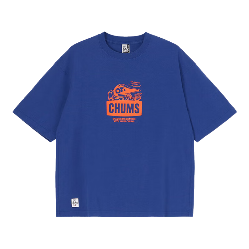 CHUMS洽洽鸟运动户外25春夏新logo短袖圆领男女透气T恤CH01-2545 CH01-2545-A001