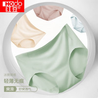 红豆(Hodo)女士AAA级轻薄无痕舒适柔软透气中腰三角内裤四条装春夏 组合一 165/72A