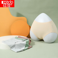 红豆(Hodo)女士AAA级轻薄无痕舒适柔软透气中腰三角内裤四条装春夏 组合一 175/80A