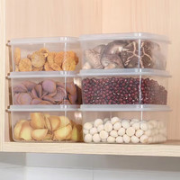 惠寻京东自有品牌 收纳盒透明储物盒带盖冰箱整理盒 冰箱密封盒2个装