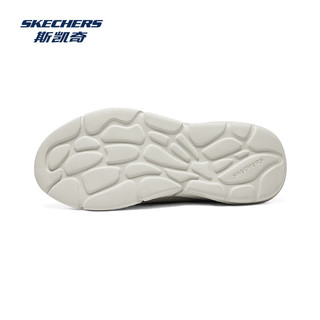 斯凯奇（Skechers）2025男士复古运动鞋轻质透气舒适百搭时尚鞋 灰褐色/TPE 44