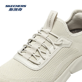 斯凯奇（Skechers）2025男士复古运动鞋轻质透气舒适百搭时尚鞋 灰褐色/TPE 44