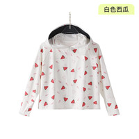 香蜜闺秀儿童防晒衣凉感透气男童女童夏季薄款外套防紫外线防晒服 白色西瓜 UPF50+ （9003） 140