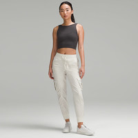 露露乐蒙lululemon丨Dance Studio 女士宽松剪裁中腰工装运动裤 拒水 LW5GODA 骨白 2XL