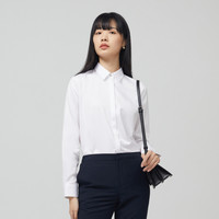雅戈尔春秋季女士长袖衬衫商务免烫上班工作服白衬衣1718 38