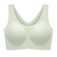 Glambody MAGIC NATURAL LINE云朵无痕内衣女士无尺码bra一片式胸罩大胸显小固定杯文胸682368 奶绿 均码 (适合 85-130斤)