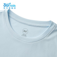 361°童装男女童运动短袖短裤套装2025年夏季通码套装 机灵蓝/经典黑 130