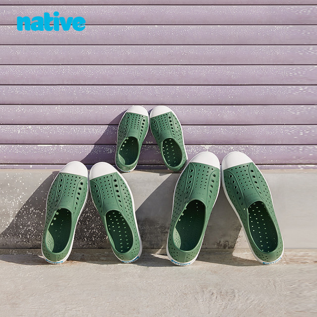 native 男女通勤沙滩鞋凉鞋溯溪鞋EVA儿童雨鞋