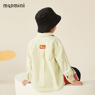 MQDMINI童装儿童衬衣男童衬衫女童开衫上衣中小童秋装宝宝衣服B 恐龙浴缸涂鸦衬衣浅绿 90