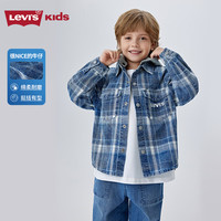 Levi's李维斯儿童牛仔衬衫2025春季新款经典水洗男童女童衬衣童装   【建议身高98-104cm】