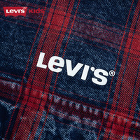 Levi's李维斯儿童牛仔衬衫2025春季经典水洗男童女童衬衣童装 圣得西蓝 160 /76 【身高152-158cm】