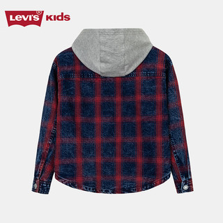 Levi's李维斯儿童牛仔衬衫2025春季经典水洗男童女童衬衣童装 圣得西蓝 150 /72 【身高140-152cm】