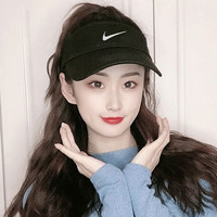 NIKE耐克空顶帽防晒遮阳马拉松运动帽男女网球帽子休闲跑步无顶帽