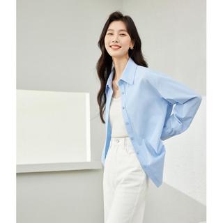 【时尚休闲通勤衬衫】春夏款红色含莱赛尔薄款开衫