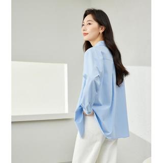 【时尚休闲通勤衬衫】春夏款红色含莱赛尔薄款开衫