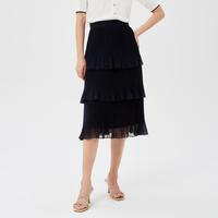 夏网纱显瘦时尚中长款a字半身裙蛋糕裙裙子女
