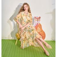 【泰兰德度假系列】24年夏季法式雪纺碎花裙女度假风中长裙