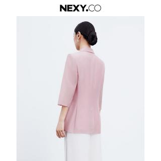 【桑蚕丝】2024秋季通勤七分袖休闲气质西装外套女