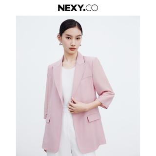 【桑蚕丝】2024秋季通勤七分袖休闲气质西装外套女