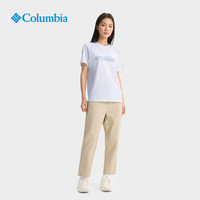 Columbia哥伦比亚户外25春夏男女简约圆领运动短袖T恤AE1363 108 男女同款 XL (185/104A)