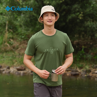 Columbia哥伦比亚户外春夏同款简约时尚圆领运动短袖T恤AE1363 352 L (180/100A) (180/100A) 352（24） L(180/100A)