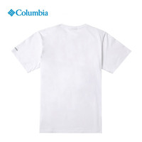 Columbia哥伦比亚春夏男款城市户外吸湿透气时尚印花针织短袖T恤AE8915 100 XL