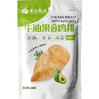 永达香煎牛油果风味鸡排鸡胸肉半成品轻食鸡肉非油炸健身代餐营养美味 （100g*10袋）