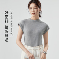 都市丽人 COSMO LADY弹力透气百搭纯色秋季薄女式t恤内搭外穿气质短袖女打底上衣女