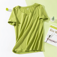 【特卖打底T】95%棉时尚纯色修身百搭短袖女夏季上衣女式t恤