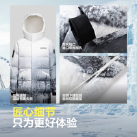 波司登（BOSIDENG）哈尔滨羽绒服男女款短款90绒连帽防风保暖厚外套 尔滨雪夜9CA9 XS 155/80A