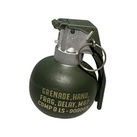 菲利捷 萝卜手榴雷模型 仿真军事游戏吃鸡模型对战玩具道具儿童生日礼物 军绿色